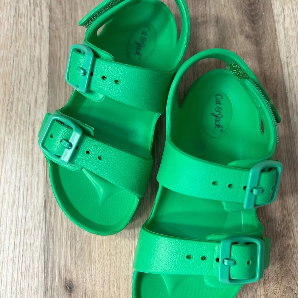 Cat & Jack Green Kids Sandals, size 9 - Picture 2 of 6